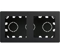 Caja de superficie compacta con marco 2 elementosSimon 20000821-098 Simon 270 Negro
