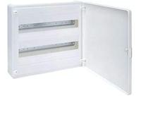 Caja de superficie golf serie VS, 2 filas, 36M, puerta blanca, regleta QC,chasis