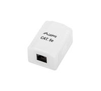LANBERG OU5-0001-W - Roseta de Superficie Cat.5e UTP 1 x Toma RJ45 Blanco
