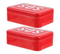 Caja de Supervivencia Sos de Hierro Rojo, 2 Piezas