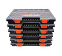 Caja de surtido, cajas de clasificación vacías, maletín de surtido, caja clasificadora, almacén de piezas pequeñas con compartimentos divisibles individualmente para piezas pequeñas y herramientas