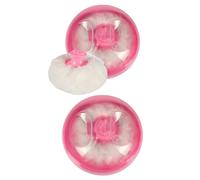 Caja de talco para polvos con aplicador, 2 piezas portátiles de polvo corporal y caja de almacenamiento con cierre de contenedor para bebés, mujeres, uso doméstico y de viaje