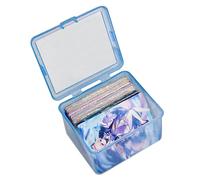 Caja de tarjeta temática de anime, caja de tarjetas de anime,Caja coleccionable para jugar card - Caso portátil portátil a prueba de polvo para juegos de fiesta para entusiastas, familias y amigos
