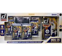 Caja de tarjetas coleccionables de Panini Donruss Basketball 2024/25 (exclusivo inserto de disco de vista previa de novatos con clasificación óptica)