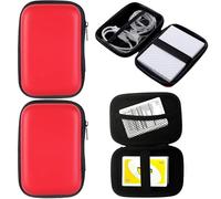 Caja de tarjetas de 2 piezas de transporte 5.5x3.9x1.6 pulgadas de almacenamiento de tarjetas con cremallera de la tarjeta impermeable cubierta de la tarjeta de la carta del juego del juego del juego