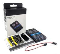 Caja de tarjetas de programación LED ESC para ESC sin escobillas V1/V2/V5 XeRun para EZRUN para QUICRUN, herramienta de configuración compacta ABS para RC barco, coche, aviones, uso al aire libre
