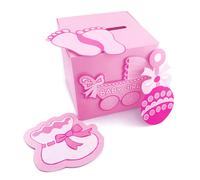 Caja de tarjetas decorativa Adorox para baby shower, versi n 3D, con dise o de pozo de los deseos (ni a)