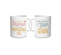 Caja de Tazas Duo Mugs Mamá Papá Genial