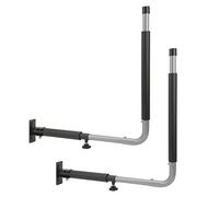 Caja de Techo de Coche, Estante de Montaje en Pared Plegable Telescópico 50KG Rodamiento de Carga Ganchos de Almacenamiento de Kayak Colgador para Canoas Lado de Tabla de Surf