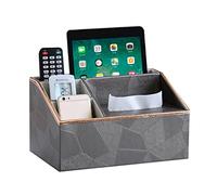 Caja de tejido con caja de almacenamiento, Organizador de pañuelos multifuncional de cuero sintético multicolor, 29,5 x 17,5 x 15 cm(R)