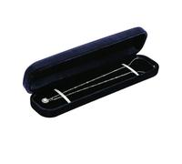 caja de terciopelo para joyas Caja de joyería terciopelo, anillo, pendiente, collar, pulsera, caja almacenamiento, presentación colgante(Long Chain Box)