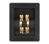 Caja de Terminales de Altavoz, 4 Conectores de Cable de Terminal de Poste de Conexión de Cobre Caja de Terminales de Altavoz Componentes Acústicos Tools