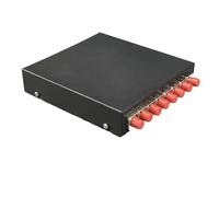 Caja de terminales de fibra óptica, 2 uds., 8 puertos, mini caja vacía, totalmente equipada, FC SC LC ST, adaptador de 4/8 núcleos, caja de conexiones pigtail(Orange)
