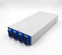 Caja de terminales SC FTTX FTTH de 12 núcleos, Incluye latiguillo SC y Adaptador SPCC de 12 Puertos, Panel de parcheo de Red de Fibra óptica SM Reforzado
