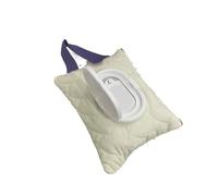 Caja de toallas húmedas, Bolsa impermeable for colgar en el coche, cochecito, toallitas húmedas, pañuelos, multicolor, 21 x 17 cm(Light Yellow)