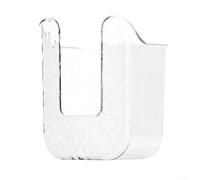Caja de toallitas húmedas PET montada en la pared, dispensador de pañuelos para baño, cocina, sin herramientas, instalación para toallas faciales, toallas de papel y toallitas (blanco transparente)