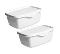 Caja de Toallitas Húmedas Sellada Pp Color Blanco, 2 Unidades