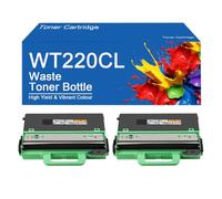 Caja de tóner Residual WT220 e Repuesto para impresoras Brother MFC-9330CDW DCP-9020CDN HL-3170CDW, fácil de Instalar y Usar.,WT220CL-2Set