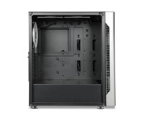 Caja de torre media - IBOX - CHIRON ZH68 - 2x200mm RGB frontal - Paneles de vidrio templado - GPU 370 mm