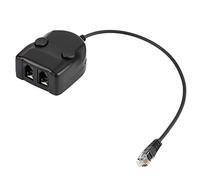 Caja de Transferencia de Auriculares de Cristal para centros de Llamadas, Entrenamiento y monitoreo, Gatos duales con Interruptor de Silencio, Enchufe y reproducción, Compatible