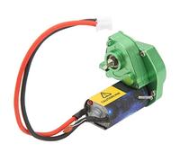 Caja de transmisión Caja de engranajes con motor cepillado 66T Aleación de aluminio RC Piezas para Axial SCX24 1/24 RC Car (verde)