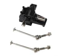 Caja de transmisión diferencial de engranaje delantero de metal para Wltoys 12428 12423 12429 Rc Car Upgrade Parts Alloy 4wd Asamblea Negro (B)