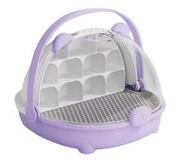 Caja de Transporte para de Seda: Jaula de alimentación portátil Transparente, transportador de hábitat para Mascotas, Estructura de Mango, observación y ventilación seguras, herramient