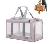 Caja de transporte para gatos, perros y gatos, mochila para mascotas, caja de transporte para cachorros con organizador, organizador para viajes con mascotas, para uso en interiores y exteriores