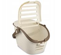 Caja de transporte para mascotas Curver Pet Life 33 x 53 cm, beige
