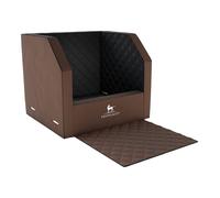 Caja de transporte para perros Knuffelwuff para el coche; seguridad para el perro y protección para el asiento delantero Tamaño 3 - 55 x 45 x 35cm