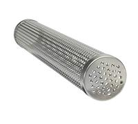 Caja de tubo ahumador para parrilla de pellets de acero inoxidable 304 para barbacoa, tubo generador de ahumador frío, estante de almacenamiento de cocina caliente o frío
