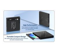 Caja de unidad óptica externa USB 3.0 Lectura de discos móviles Reproducción de CD DVD