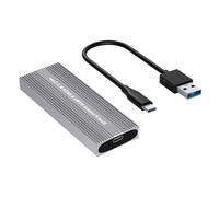 Caja de unidad USB C 3.2 para protocolos dobles NVMe de 10 Gbps con marco de aluminio sin herramientas caja de disco sólido
