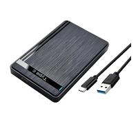 Caja de Unidad USB3.0 con luz LED y diseño a Prueba de Golpes para Almacenamiento Seguro de Datos para Unidades de 2, 5 Pulgadas Caja de Disco Duro Delgada