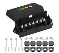 Caja De Unión De Remolque De 7 Vías, Carcasa Impermeable, Abdominales, Organizador De Alambre Eléctrico, Caja De Cableado De Vehículos Recreativos Marinos, Puntos De Montaje De Tornillos, Para Botes