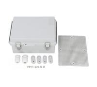 Caja de unión eléctrica Improte a la intemperie IP67 Recinto de plástico con bisagra de acero inoxidable para electronics redes solares de uso marino para exteriores Material ABS