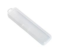 Caja de vajilla portátil - Portabrochas de maquillaje portátil, caja de vajilla portátil, caja de viaje, organizador de cubiertos transparente, organizador para cuchara, tenedor, recipiente de pajita