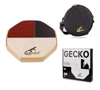 Caja de viaje portátil con bolsa de transporte, instrumento de percusión de mano compacto con efectos de sonido de bongo y caja, tambor ligero de madera de abedul para jugar al aire libre