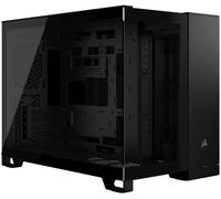 Caja de vidrio templado RGB de doble cámara Micro-ATX 2500X (negra) - CORSAIR