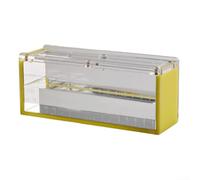 Caja de visualización de peces acrílica para una fácil observación de cangrejos, ranas y peces (amarillo)
