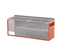 Caja de visualización de peces acrílica para una fácil observación de cangrejos, ranas y peces (naranja)