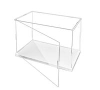 Caja de vitrina acrílico, transparente, figura cúbica con puerta que se puede abrir, caja organizadora coleccionable (H: 20 cm/8 pulgadas, 40x25 cm/15,7x10 pulgadas)(H:40cm/15.7in,50x25cm/19.7x10in)