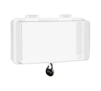 Caja de zócalo exterior - Contenedor de tapa impermeable, recinto de potencia de seis puertos | Funda protectora para cargador pesado, cubierta de extensión resistente a la intemperie, caja de carga