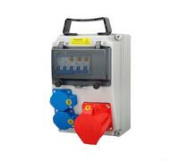 Caja de zócalo portátil industrial para los sitios de construcción Unidad de distribución de energía impermeable con RCD y fusible (C)