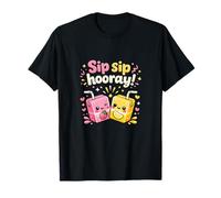 Caja de Zumo Sip Sip Hooray Kawaii Chibi, diseño Cheers Camiseta