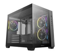 Caja DeepCool CG330 3F micro ATX cristal templado 3 ventiladores ARGB negra