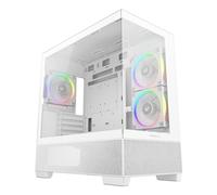 Caja DeepCool CG380 3F WH panorámica blanca con cristal templado y 3 ventiladores ARGB
