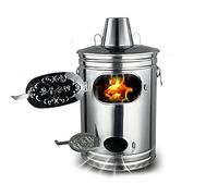Caja del incinerador del barril de la quemadura del acero inoxidable con la chimenea, quemador de fuego del jardín engrosado para el desperdicio del papel, la hoja y del patio, lata de la basura de la
