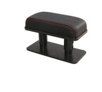 Caja del reposabrazos del coche Reposabrazos de coche de cuero sintético con altura ajustable, organizador universal para reposabrazos de coche, accesorios(Black1 short armrest)