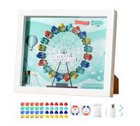 Caja del tesoro de dientes, vitrina transparente para recuerdos, soporte de recuerdo para el primer diente, ideal para decoración y adorno de pared, conservación del bebé